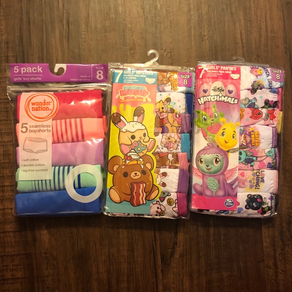 Girls size 8 panty bundle!
